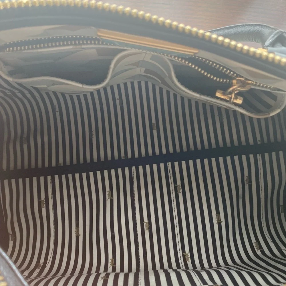 L.A.M.B. By Gwen Stefani Geometric Print Tote Bag Y2K